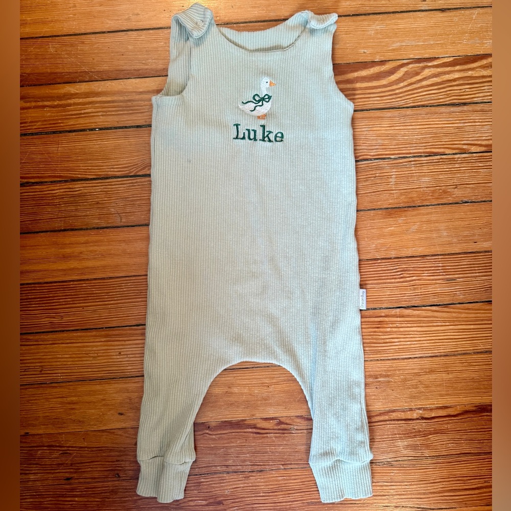 Personalized Green Toddler Bodysuit - Luke